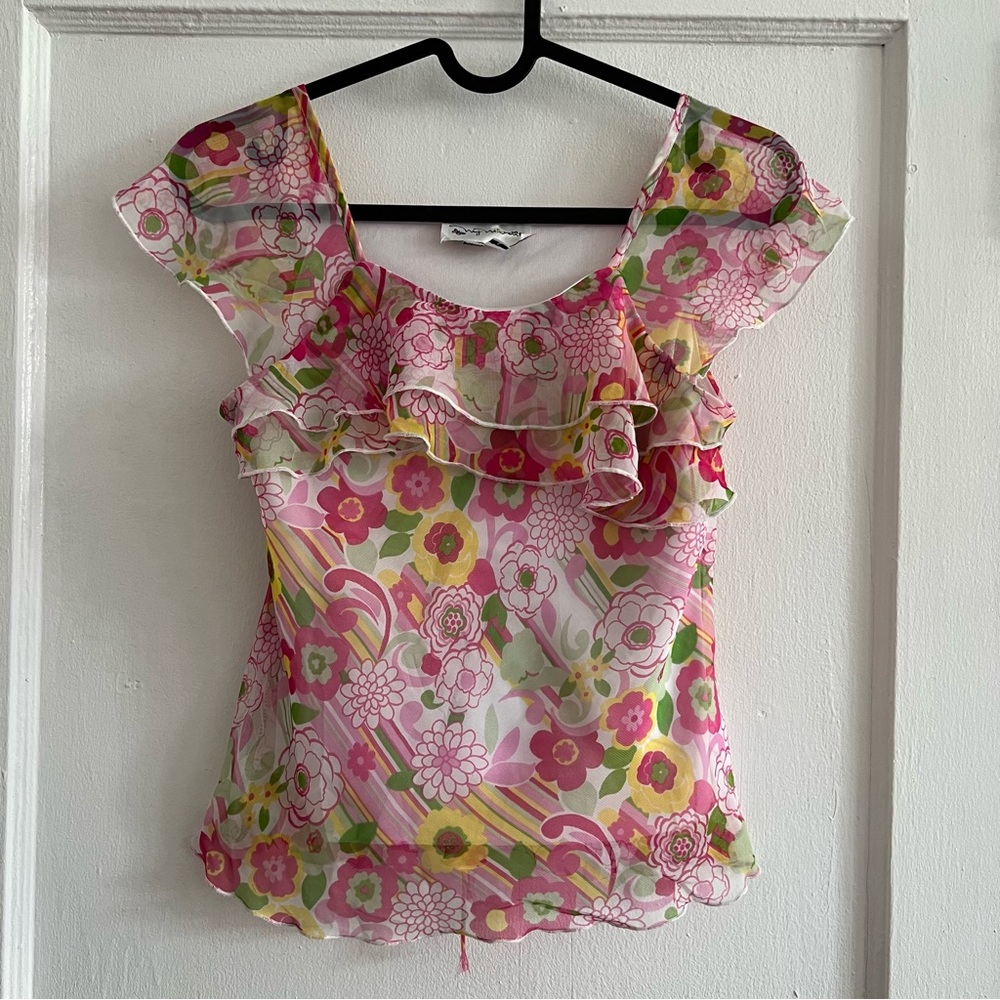 My Michelle floral top size L
